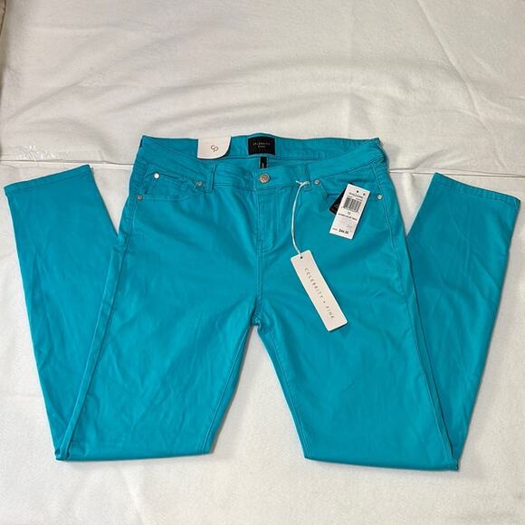 Celebrity Pink Jayden Skinny Pant Junior’s Size 13 Blue New - Picture 1 of 8